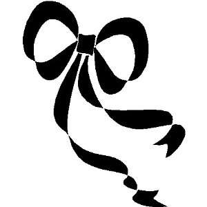  RIBBON WALL DECALS STICKERS ART GRAPHICS, 6, SILVER: Home 