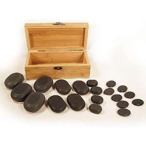  Professional Hot Stone Massage Set   20 Piece Basalt Stone 