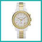   KORS MK5355 Womens Gold Tone SS and White Acetate Watch watchcityx