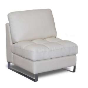 VALENTINOCHAIRC Valentino Armless Pillowtop Chair with Metal Leg 