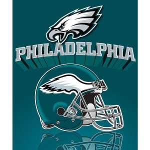  Philadelphia Eagles Light Weight Fleece NFL Blanket (Grid 