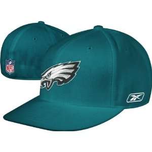 Philadelphia Eagles Flat Brim Fitted Coachs Sideline Hat  