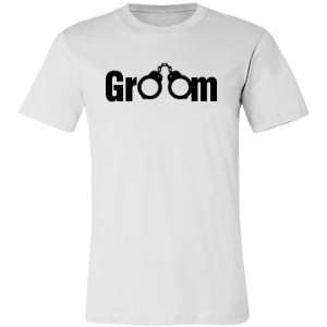  Handcuffed Groom Custom Unisex Canvas Jersey T Shirt 