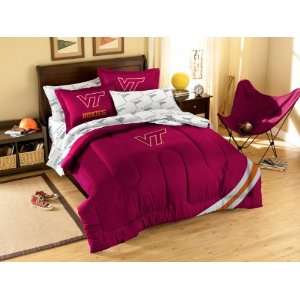  Virginia Tech College Full Bed in a Bag Set: Home 