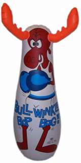 Bullwinkle Bop Bag Rocky Cartoon Inflatable IDEAL Moose  