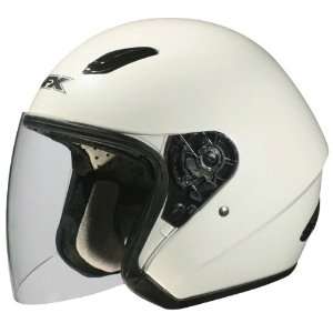 AFX Solid Adult FX 43 Touring Cruiser Motorcycle Helmet   Pearl White 