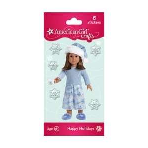  American Girl Bubble Stickers Pj Doll; 6 Items/Order Arts 