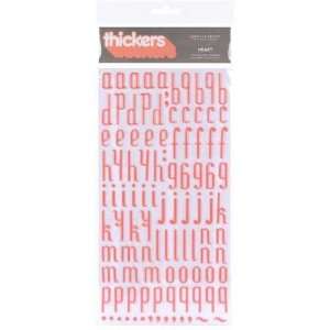  American Crafts Thickers Puffy Letter Stickers, Heart 