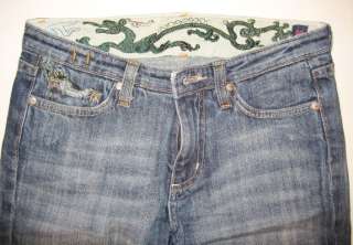Vigoss Women Five Pockets Washed Out Jeans Sz 3/4  
