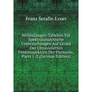   Der Elemente, Parts 1 2 (German Edition) Franz Serafin Exner Books