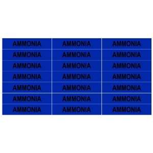 AMMONIA ____Gas Pipe Tubing Labels__ 3/8 