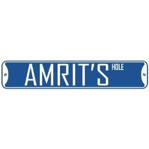   AMRIT HOLE  STREET SIGN