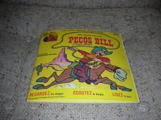Walt Disney story of Pecos Bill   Read along Book & Record French 