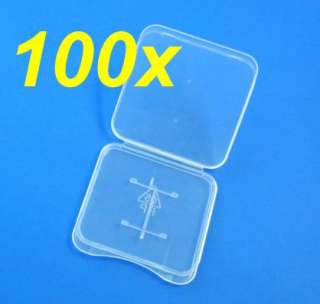 100x Micro SD/TF Memory Card Plastic Storage Case New  