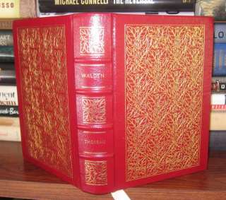Thoreau, Henry David WALDEN OR LIFE IN THE WOODS Easton Press 1st 