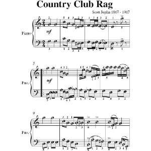   Club Rag Scott Joplin Easy Piano Sheet Music Scott Joplin Books