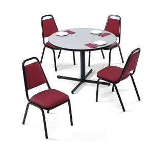 Virco Set of Round Table and 4 Chairs 42 Diameter 