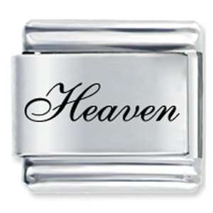   : Edwardian Script Font Name Heaven Italian Charms: Pugster: Jewelry