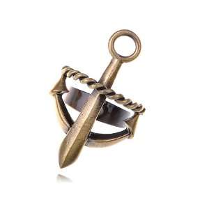   Anchor Sailor Boat Nautical Vintage Inspired Adjustable Ring: Jewelry