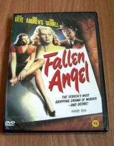 Fallen Angel   Alice Faye, Dana Andrews   New DVD  
