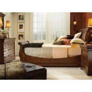  Madison Brown Cherry 4Pc King Bedroom Set: Home & Kitchen