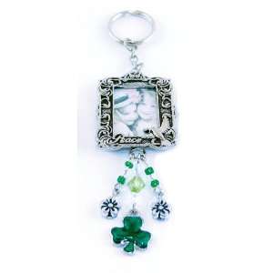  Irish Photo Keychain Vintage Look Square Frame with 
