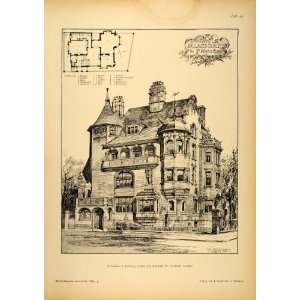   William Flockhart London   Original Halftone Print