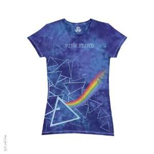  Pink Floyd Prisms Ladies T Shirt (Tie Dye), XL Sports 