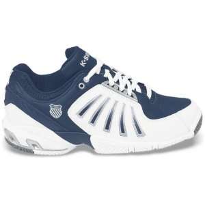  K Swiss Mens K Force Tennis Shoe (White/ Navy) Sports 