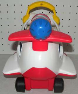Little People Spin n Fly Airplane Jet Sounds Lights Complete Fisher 