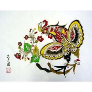   High Quality Chinese Hand Painting Batik Tapestry Art 