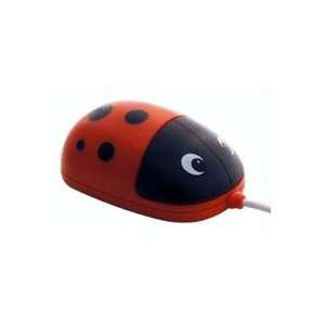  Lady Bug Optical Mouse   Red