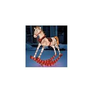   and Animated Glistening Rocking Horse Christmas Yard: Home & Kitchen