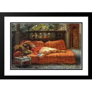  Bridgman, Frederick Arthur 24x18 Framed and Double Matted 
