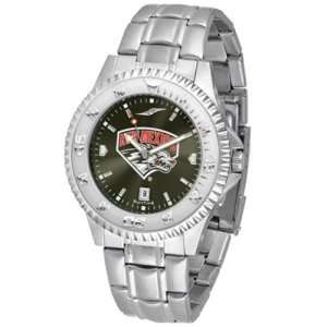  New Mexico Lobos NCAA Anochrome Competitor Mens Watch (Steel Band 