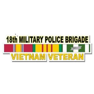 US Army 18th Military Police Brigade Vietnam Veteran Window Strip 