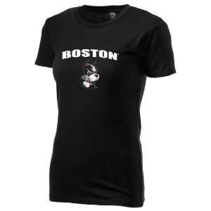   Basic Crew T Shirt   Design:21418 with BOSTON TM: Sports & Outdoors