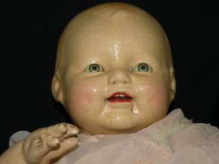 Vintage 1930s Composition Baby Doll   HORSMAN   Baby Dimples  