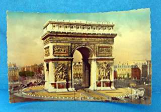 Vintage French Paris Postcard Arc de Triomphe by Guy  