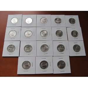 Complete Set 18 Uncirculated National Park Quarters All First 9 P & 9 