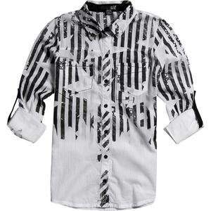  Fox Racing Youth Stripe Out Shirt   X Small/White 