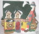   lighted multi color christmas village house 