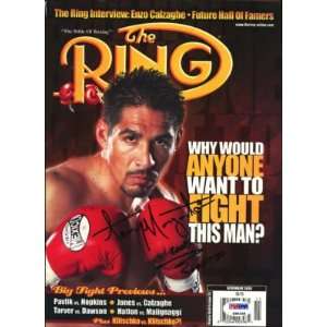  Antonio Margarito Signed Ring Boxing Magazine Psa/dna 