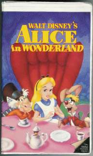 WALT DISNEYS HOME VIDEO ALICE IN WONDERLAND VHS 012257036039  