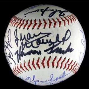 20 Old Timers Signed Baseball W/ George Hw Bush Psa Loa   Autographed 