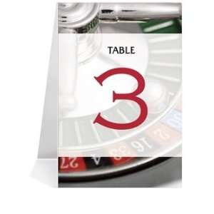  Wedding Table Number Cards   Not Roulette Grand #1 Thru 