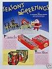  prince albert tobacco christmas gift box packages print ad one day 