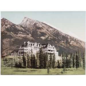  Reprint Banff Springs Hotel and Mount Rundle Alberta 1902 