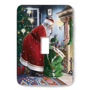  Santas Christmas Sack Decorative Steel Switchplate Cover 