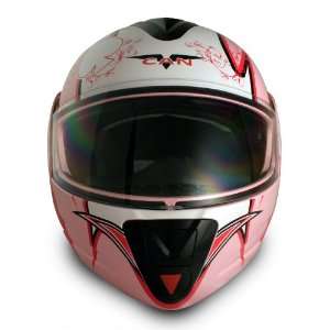  VCAN V210 Small Pink Queen Graphic Modular Helmet 